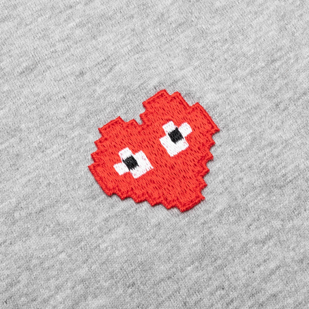 COMME DES GARCONS PLAY X THE ARTIST INVADER T-SHIRT - GREY - 3