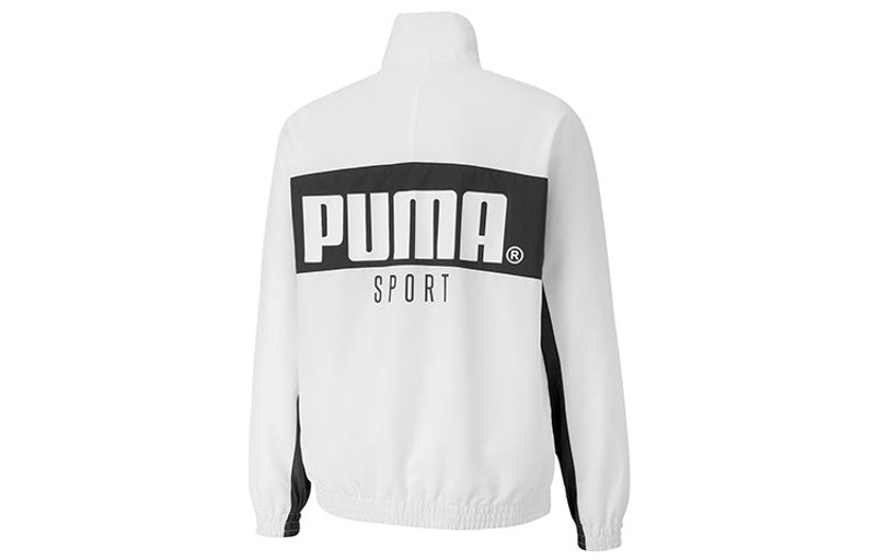 PUMA PUMA Printing Contrasting Colors Casual Sports Jacket White 597368-02 outlook