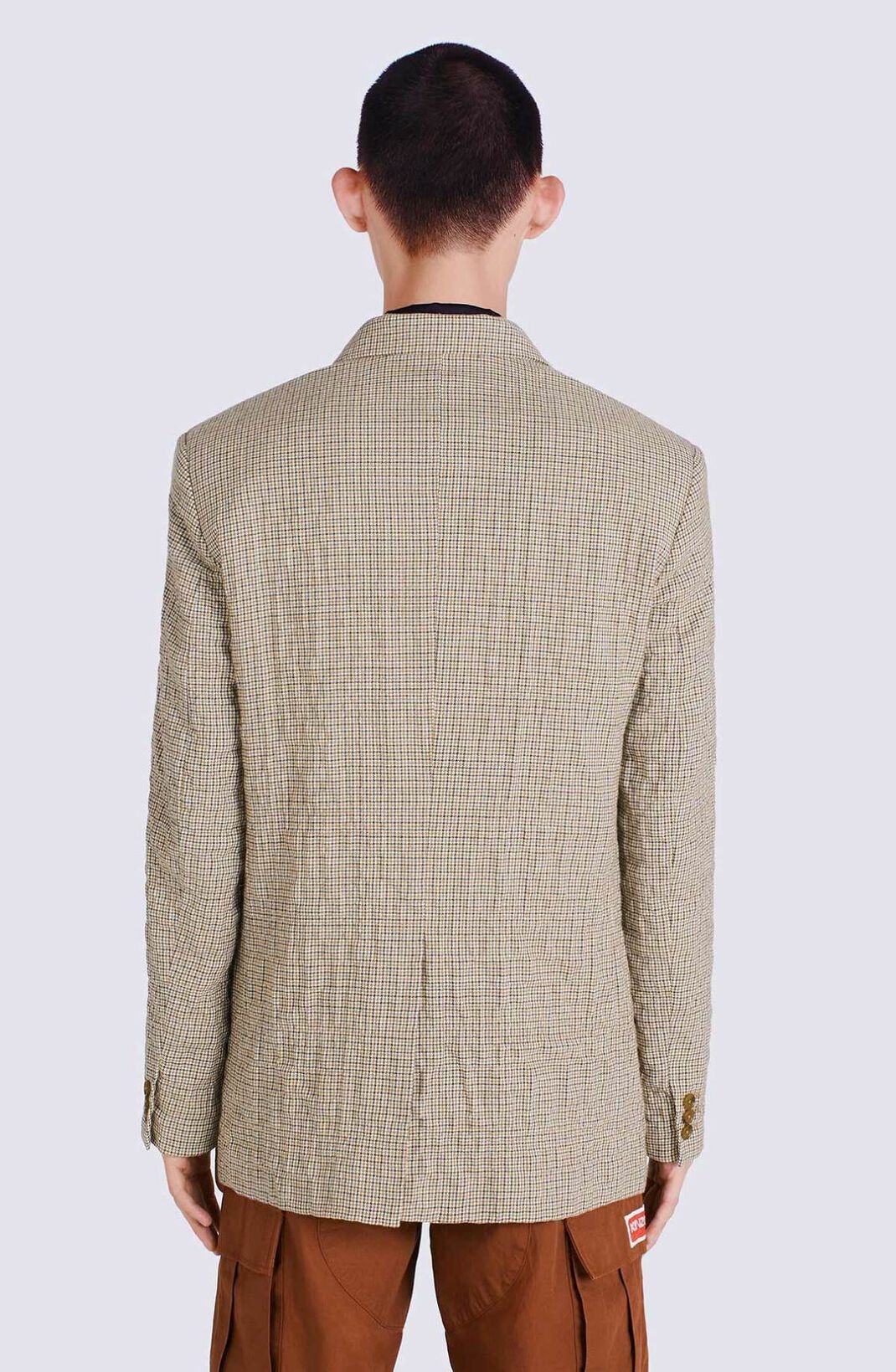 Checked suit jacket - 5