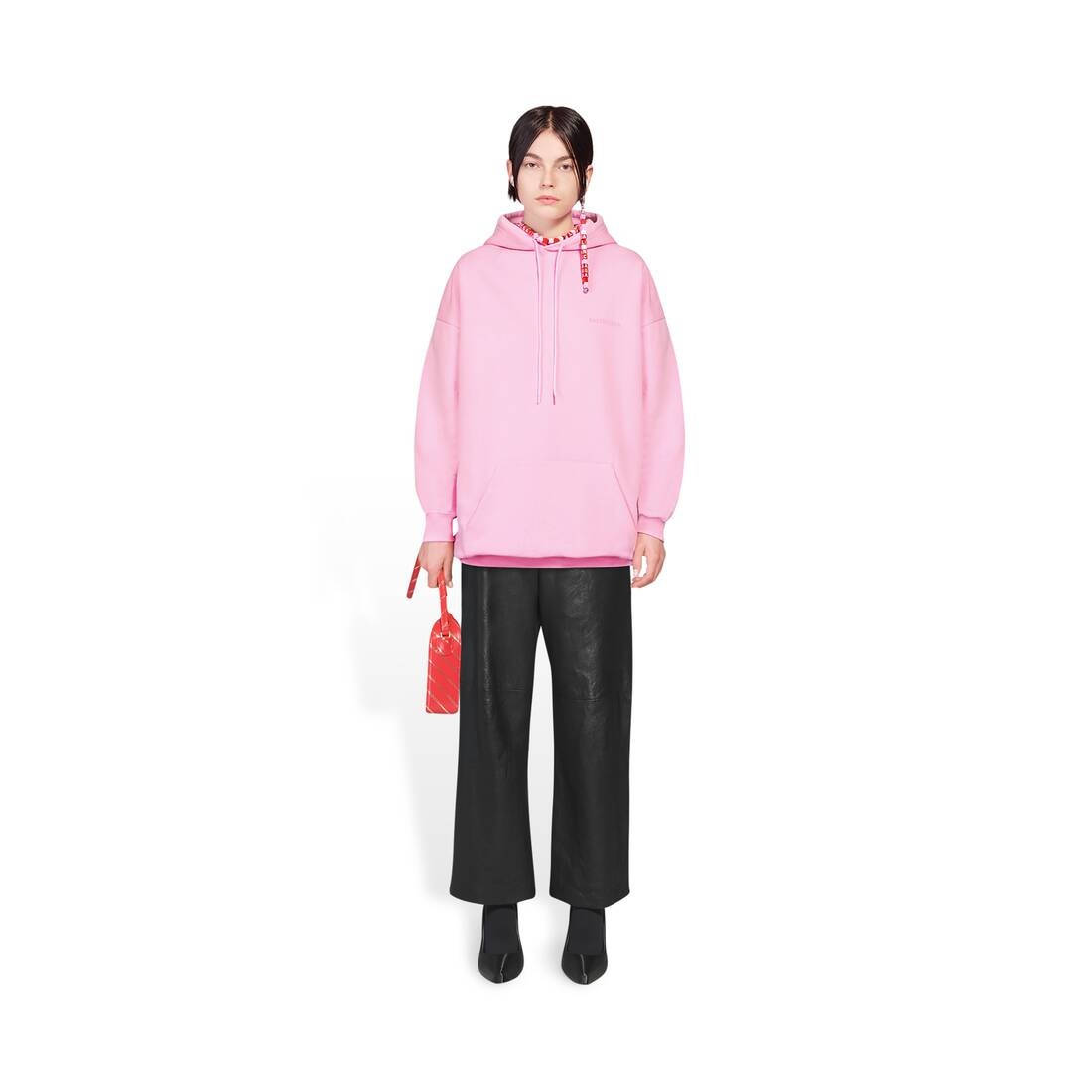 Women's Balenciaga Hoodie Medium Fit in Pink/white - 2