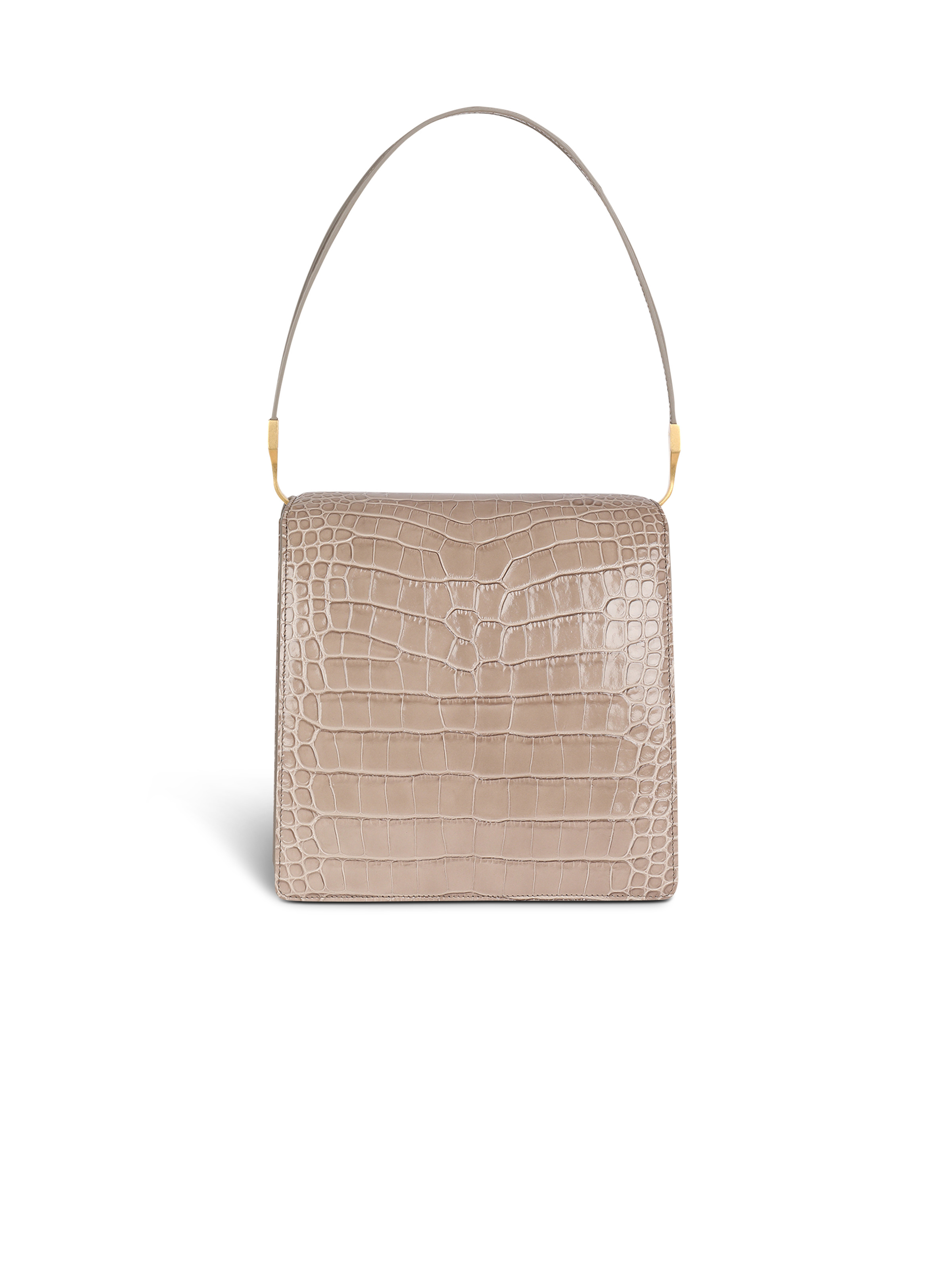 Crocodile-embossed leather Ely bag - 4