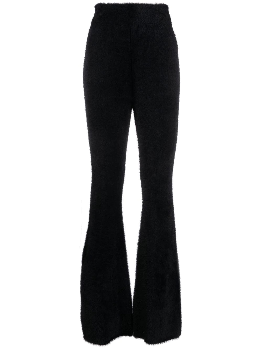 flared-leg high-waisted trousers - 1