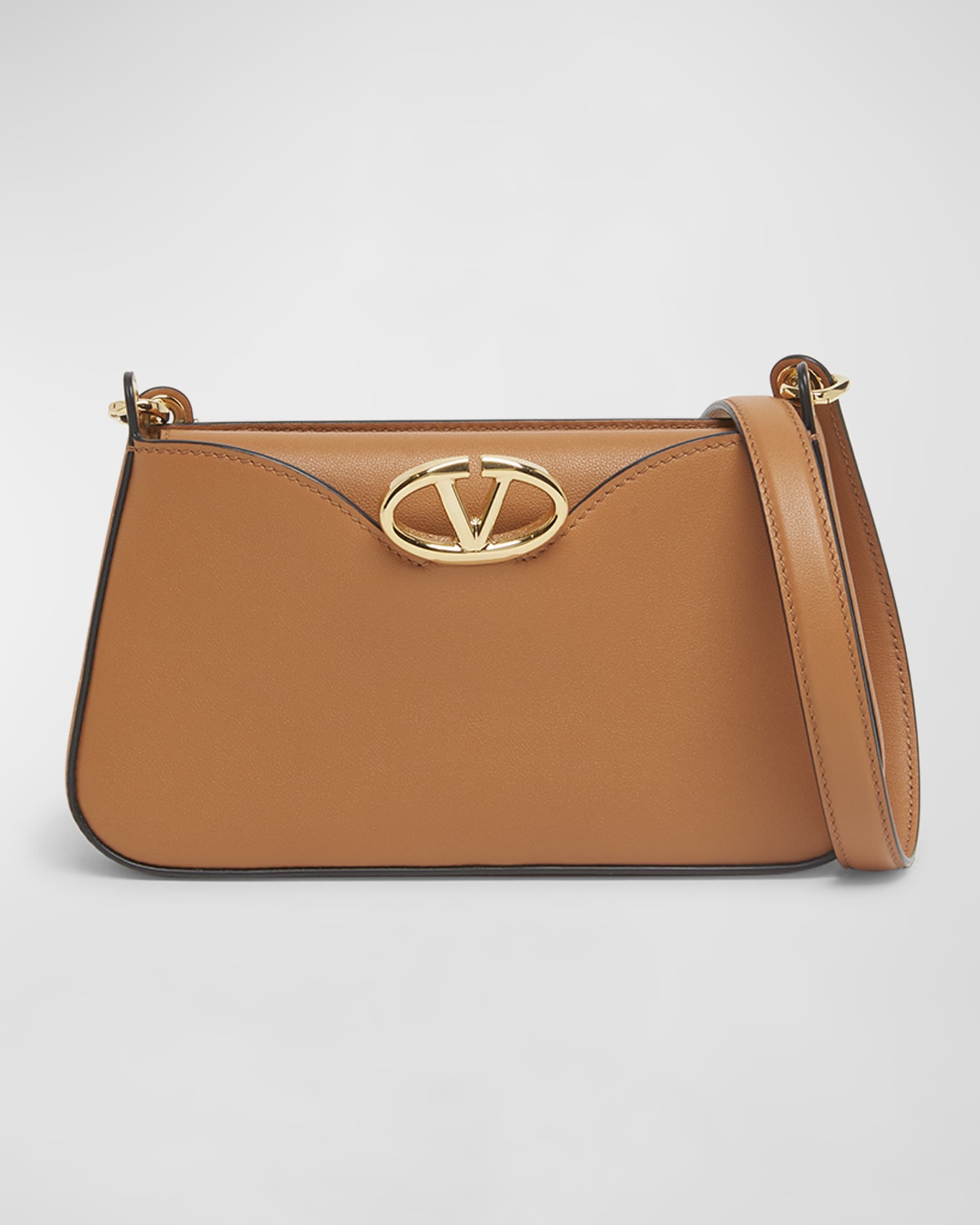 The Bold VLOGO Calfskin Leather Crossbody Bag - 1