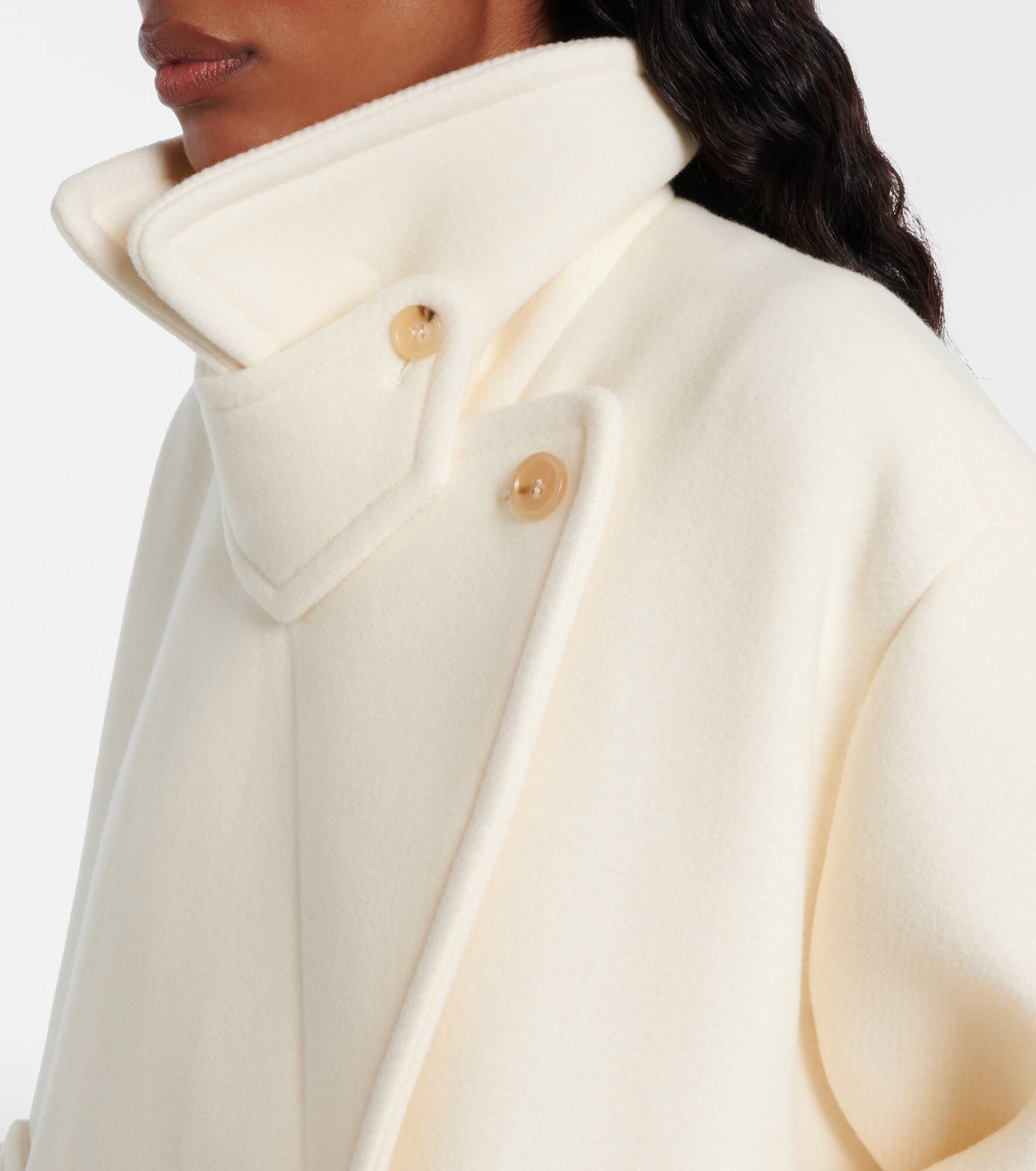 Oversized wool-blend coat - 4