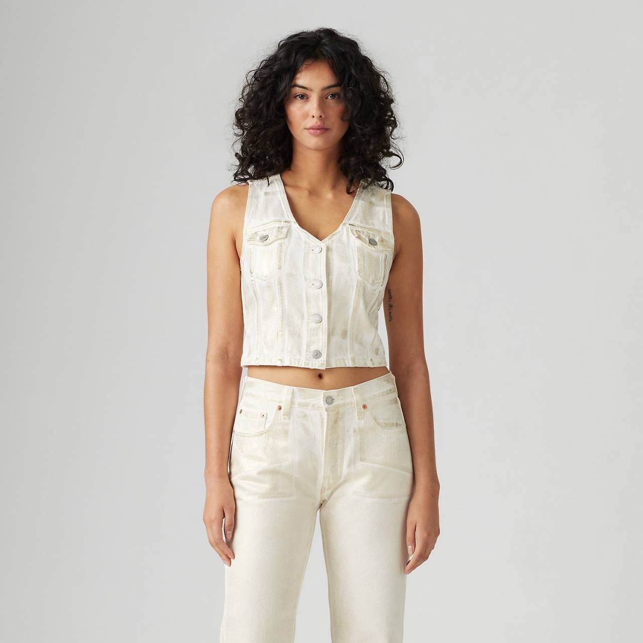 BELLA DENIM CORSET TOP - 2