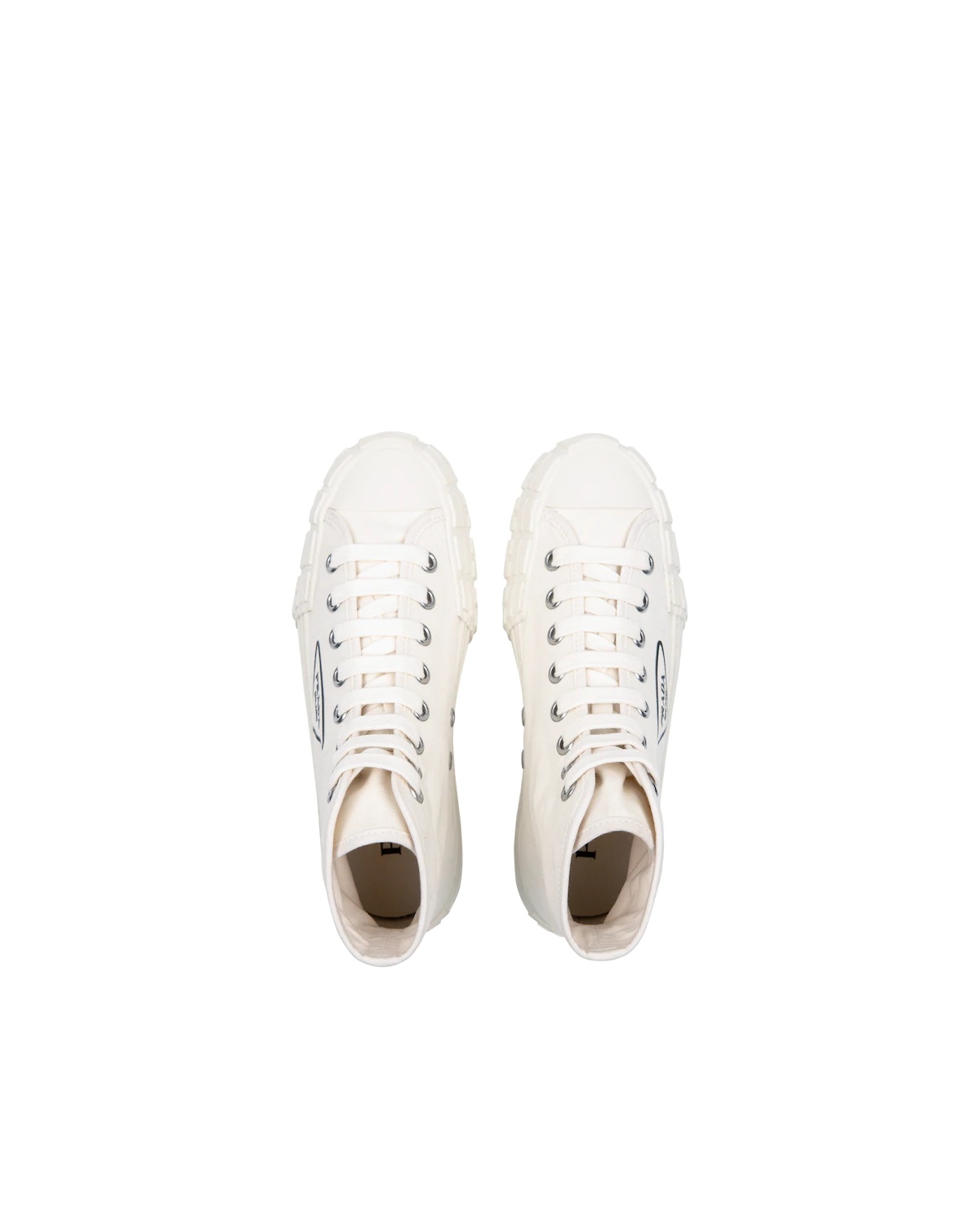 Cotton canvas high-top sneakers - 4