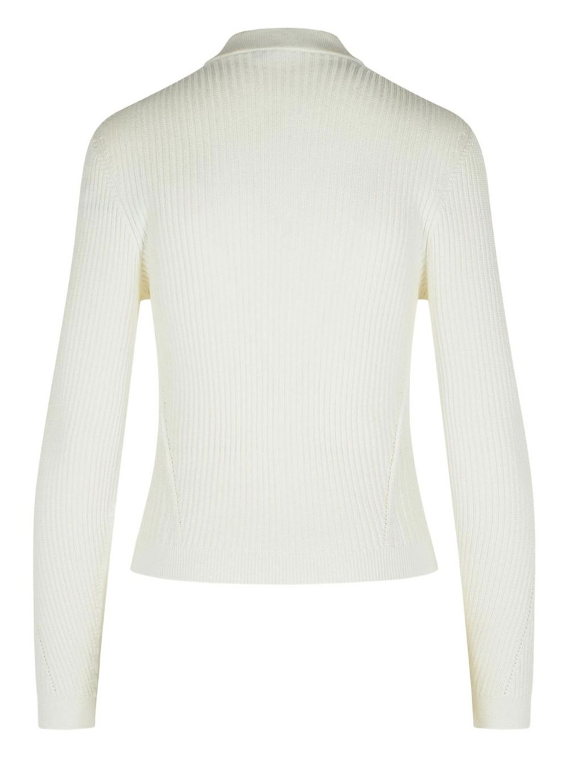 Balmain ribbed button-down cardigan outlook