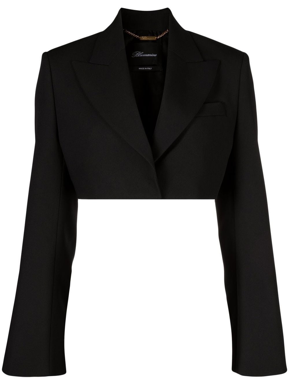 cropped long-sleeve jacket - 1