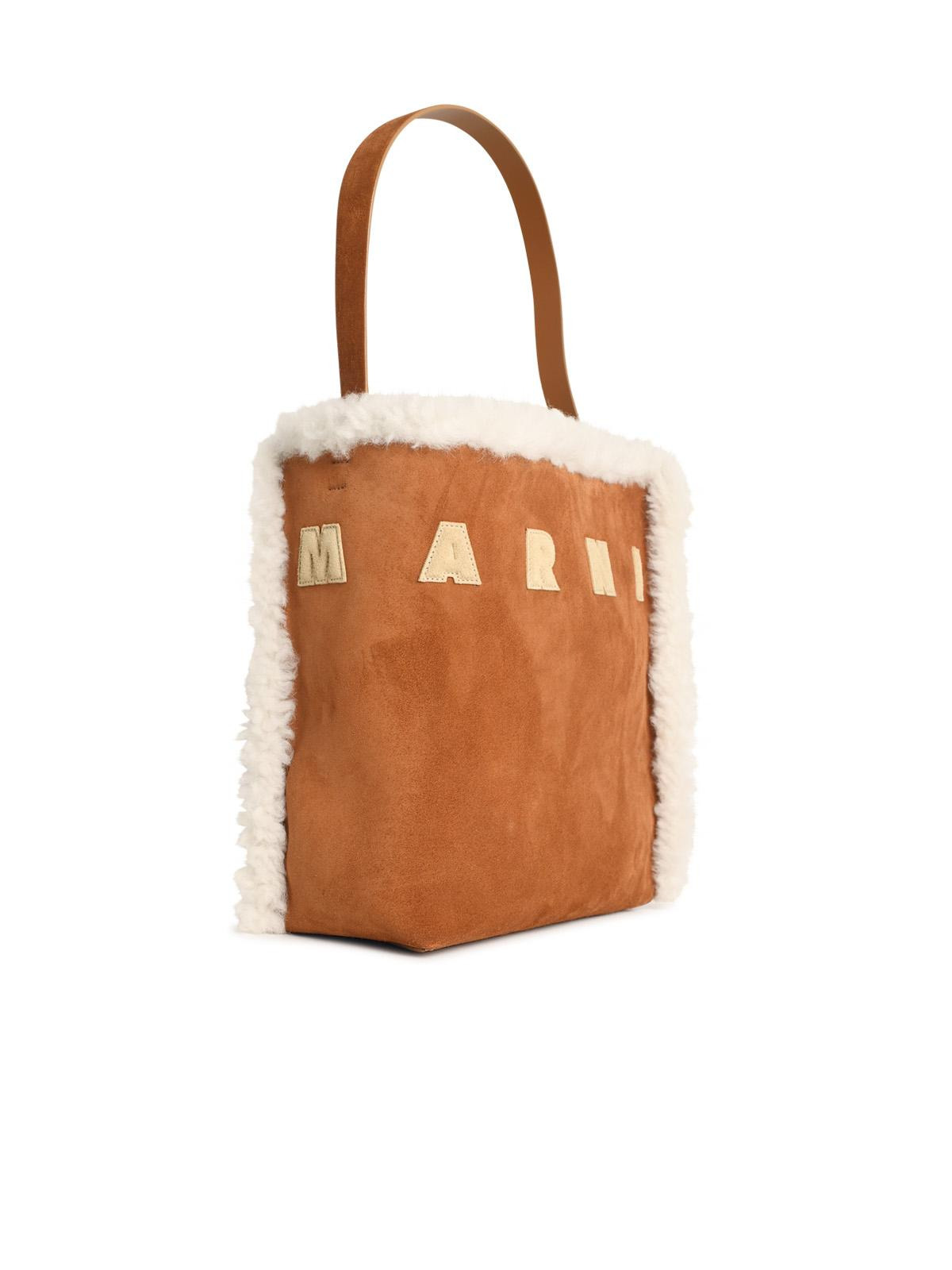 Marni 'Museo' Brown Suede Bag Women - 2