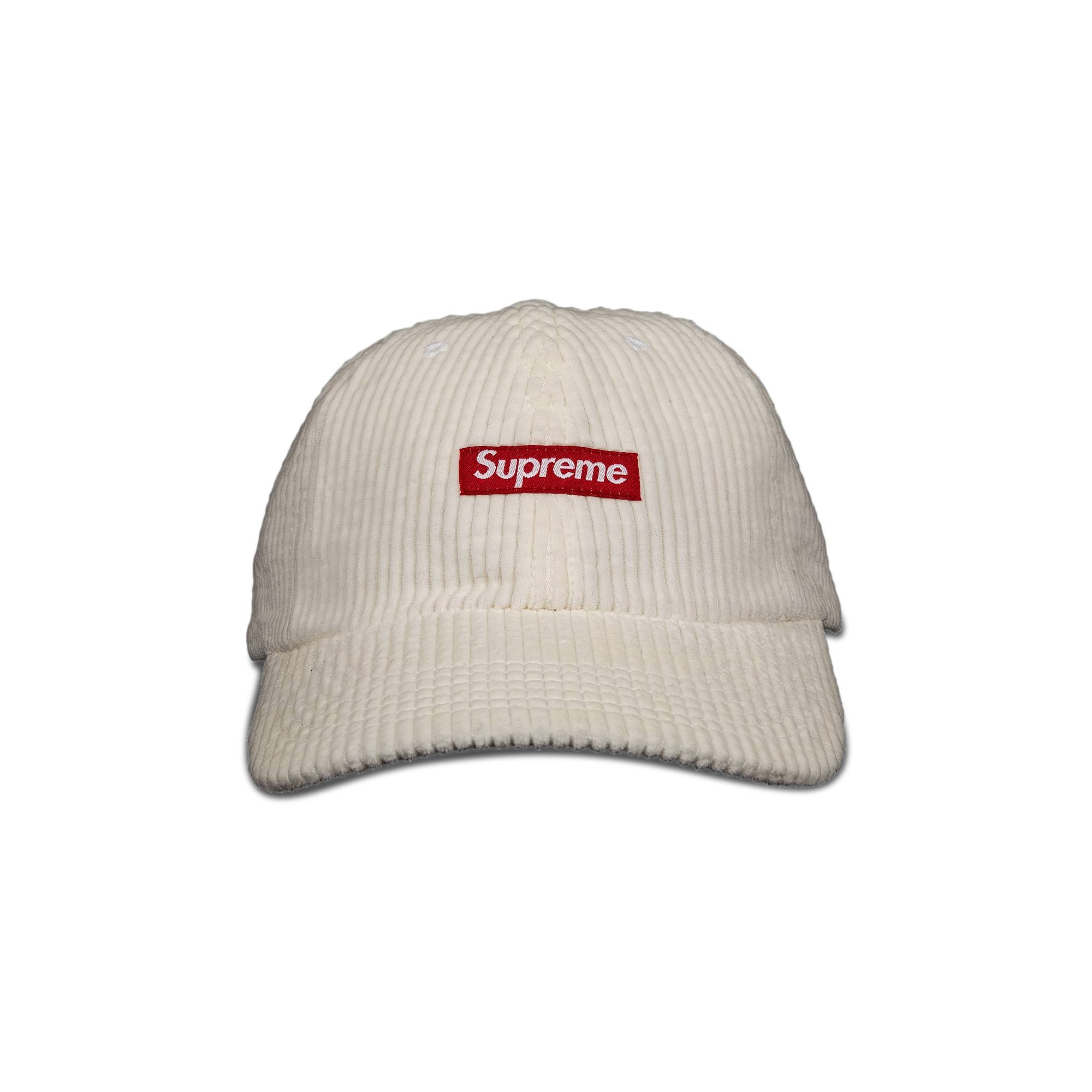 Supreme Ripple Corduroy Small Box 6-Panel 'White' - 1