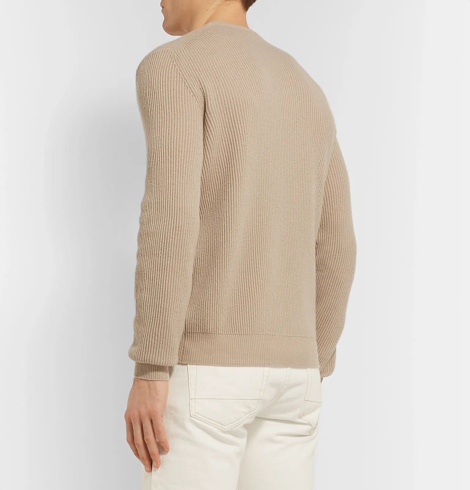 Ribbed Cashmere Sweater - 17