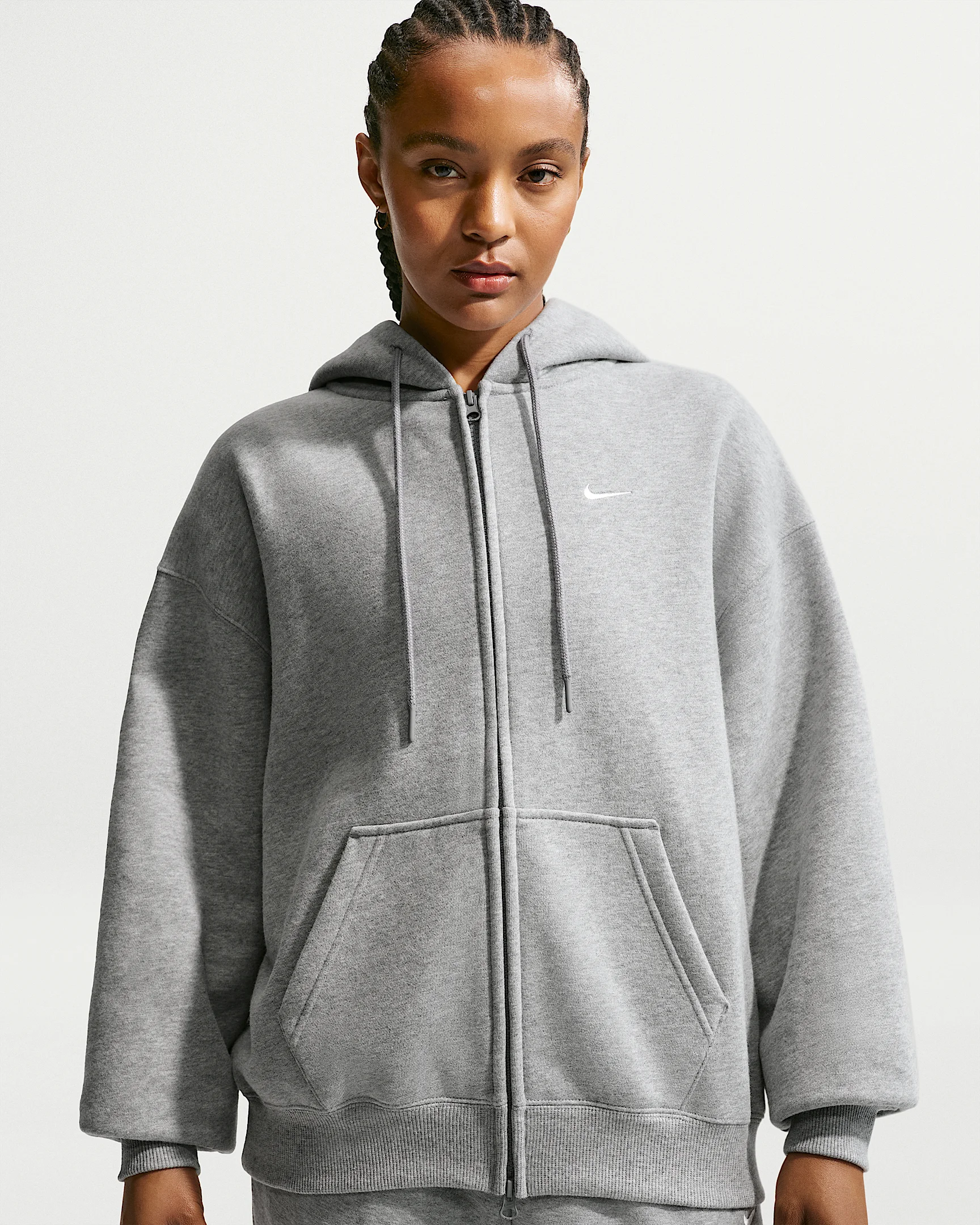 Nike Studio Fleece Medium Weight Women's Oversized Full-Zip Hoodie - 1