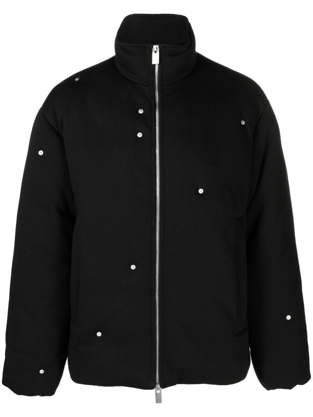 padded stud-detail jacket - 1