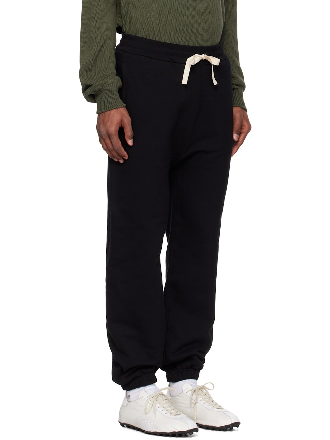 Black Embroidered Logo Sweatpants - 2