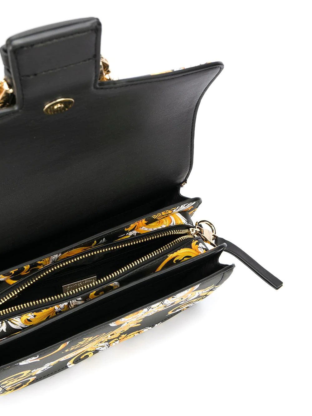 baroque print shoulder bag - 5