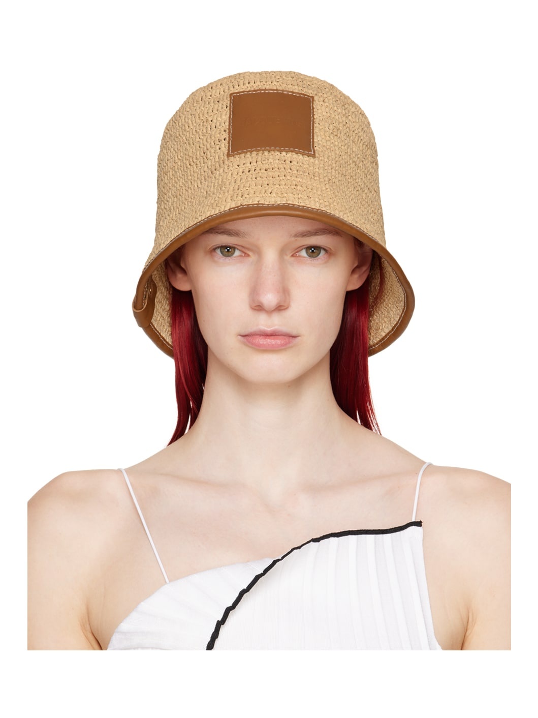 Beige & Tan Les Classiques 'Le bob Soli' Hat - 1