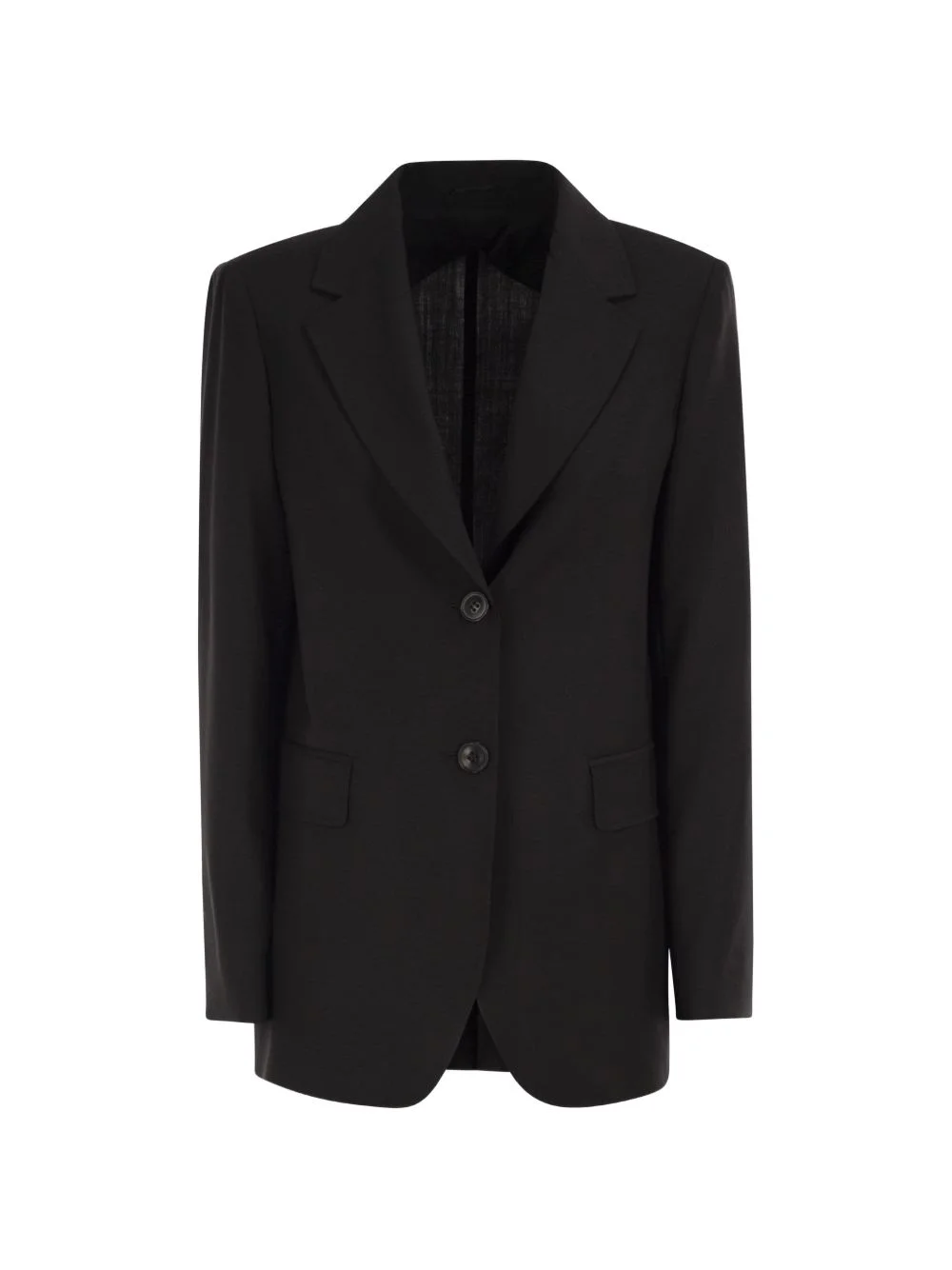 single-breasted long-sleeve blazer - 1