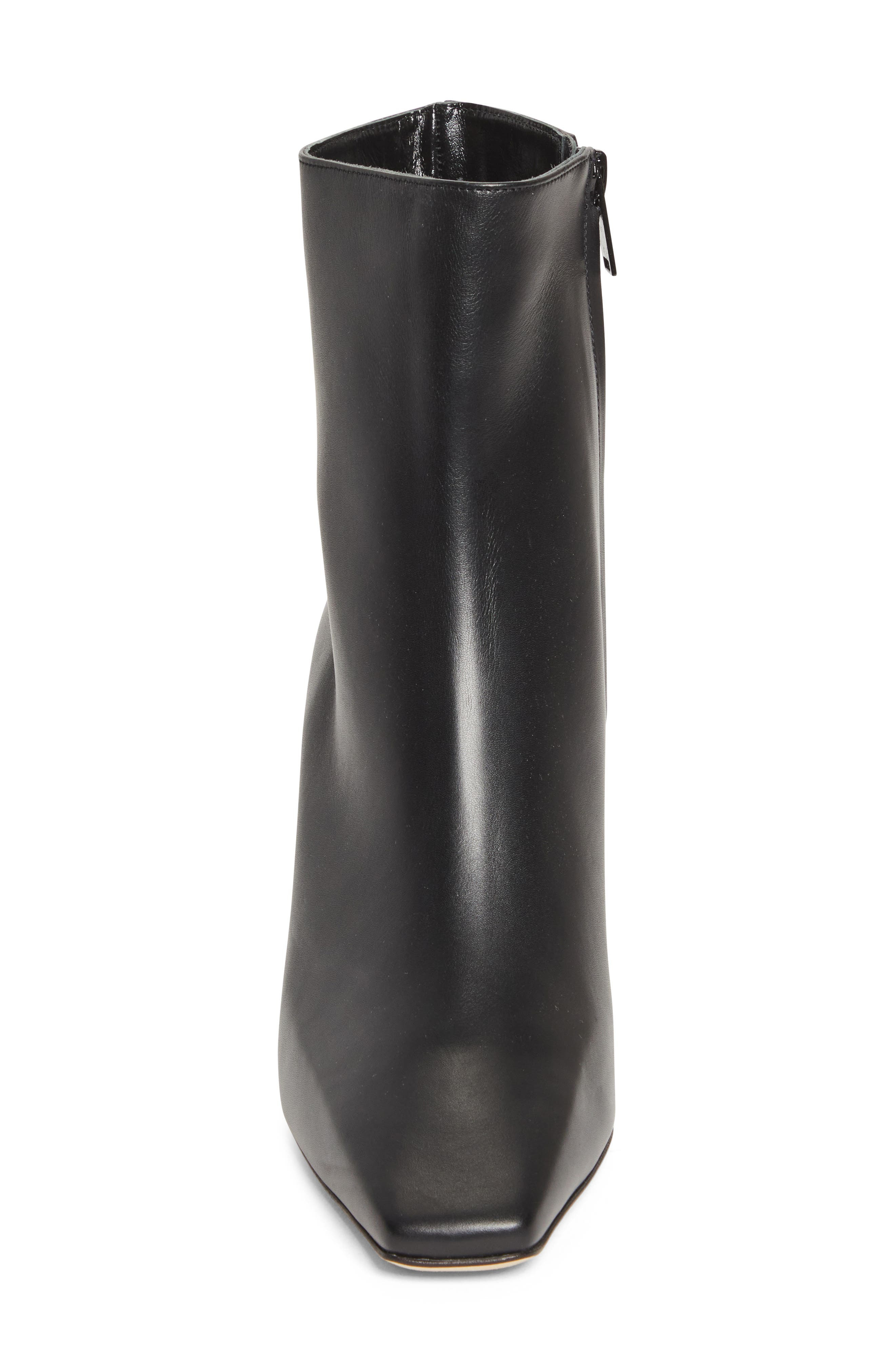 Manolo Blahnik Ofaralo Square Toe Bootie in Black at Nordstrom - 4