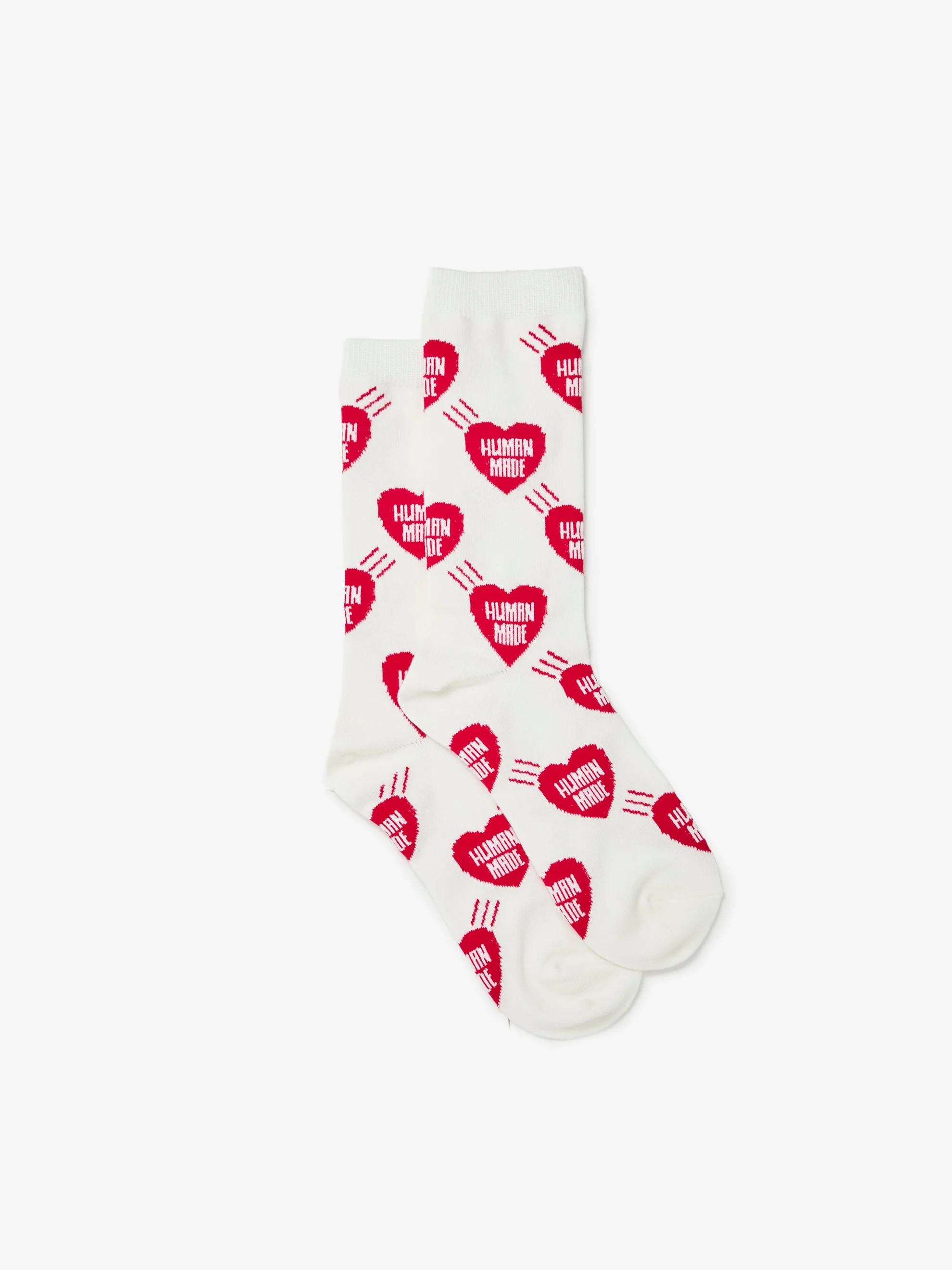 HEART SOCKS (WHITE) - HM32GD057 - 1
