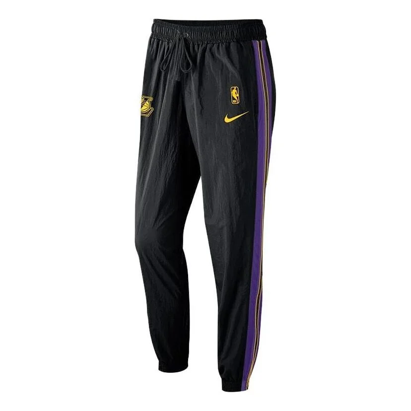 Nike x NBA Los Angeles Lakers Dri-FIT Starting 5 Pants 'Black' CJ7155-010 - 1