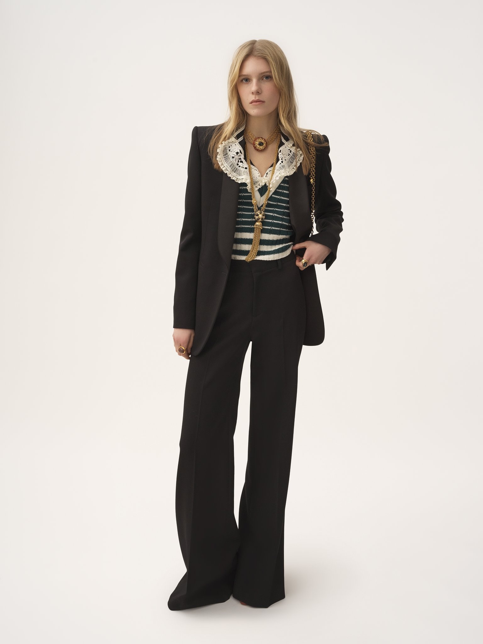 TUXEDO JACKET IN WOOL GRAIN DE POUDRE - 3