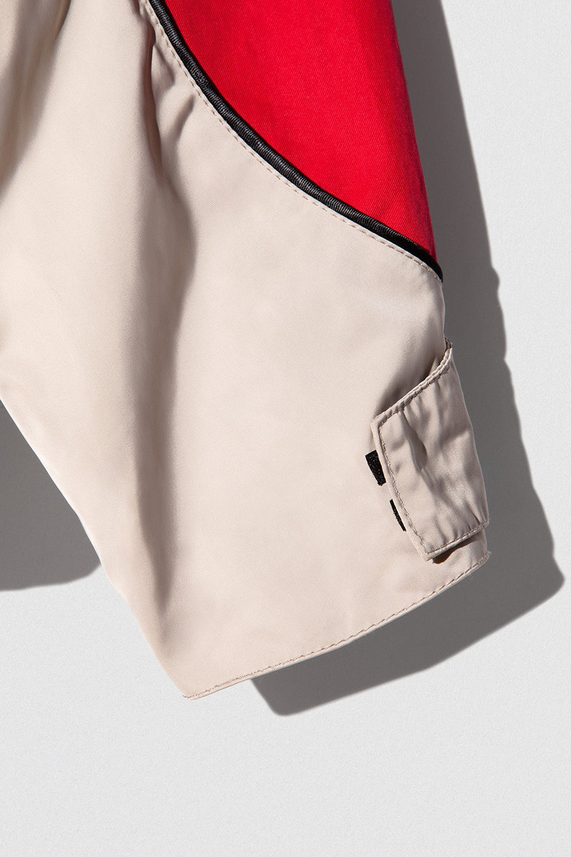 YAKA JACKET KHAKI-RED WR COTTON AND NYLON 10
