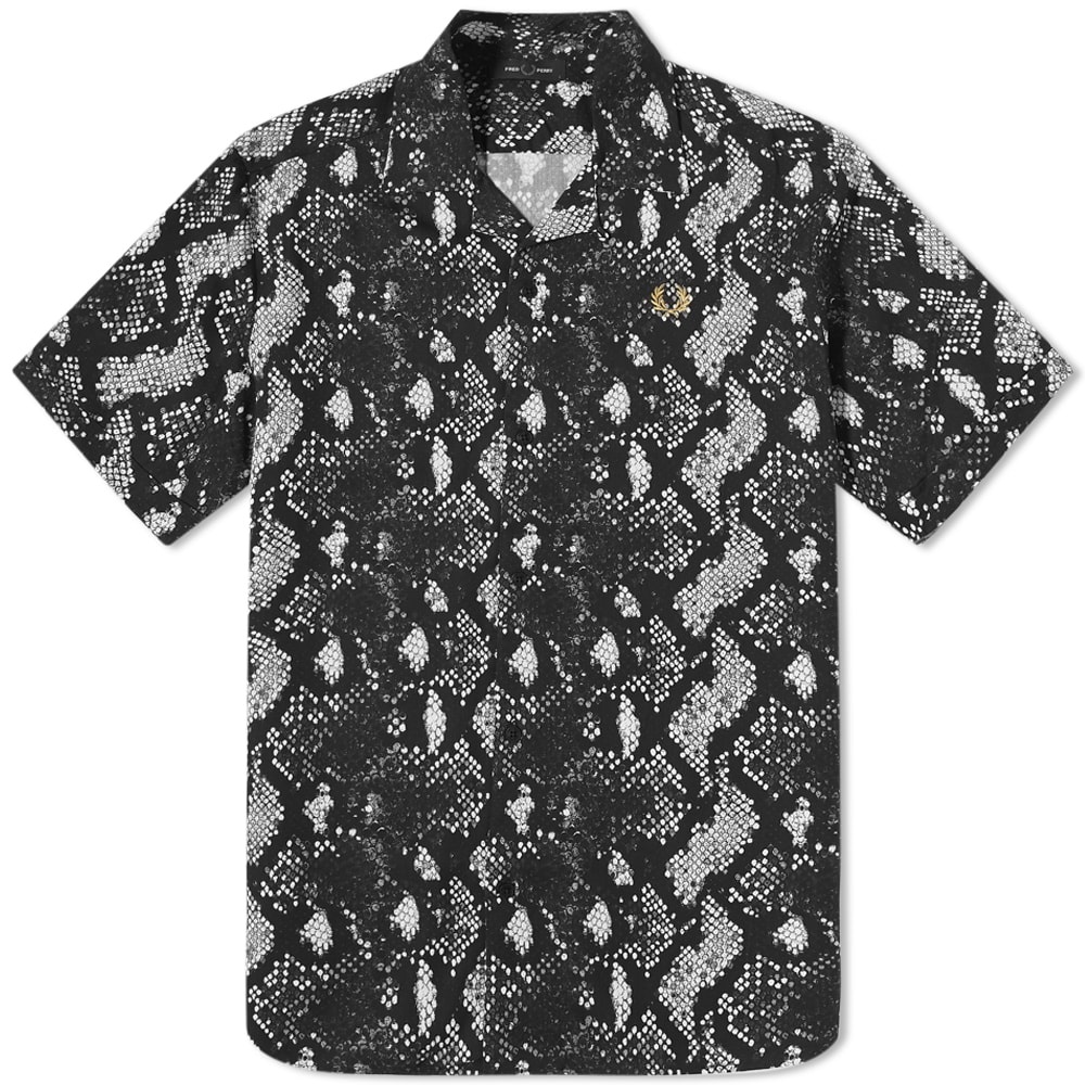 Fred Perry Snake Print Revere Shirt - 1