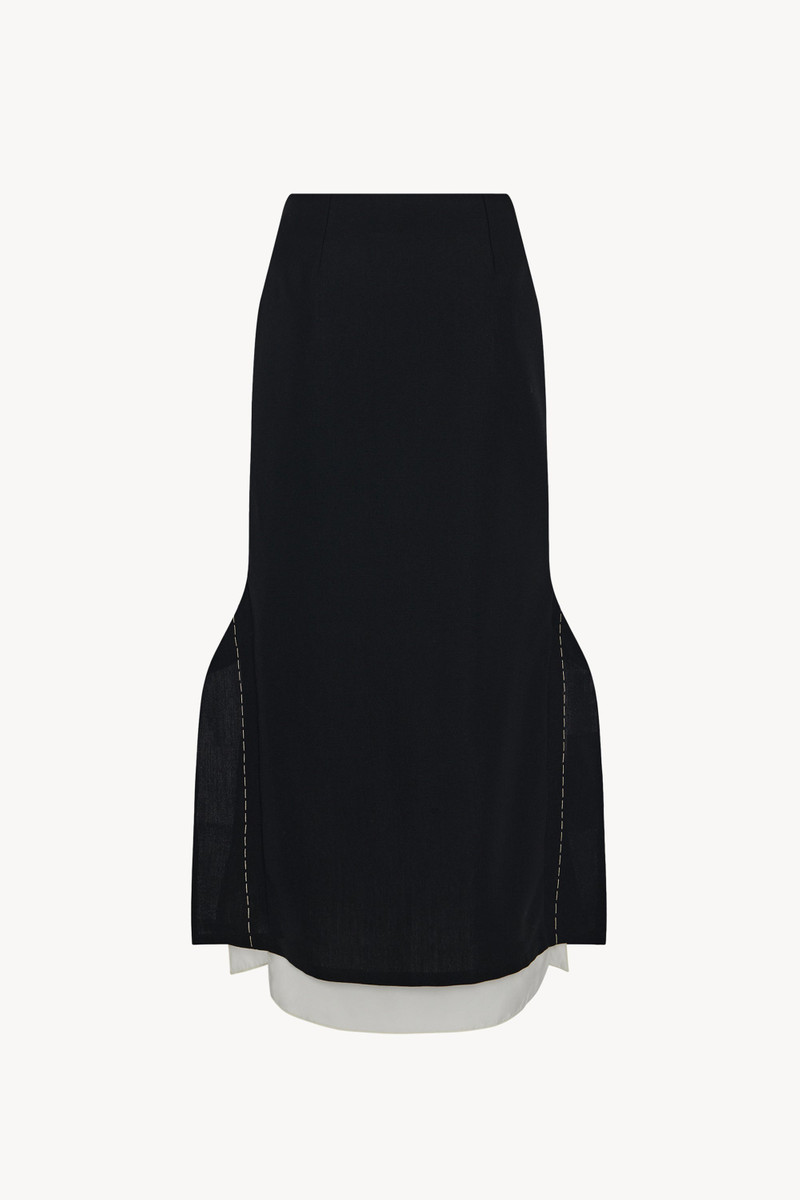 The Row Patillon Skirt in Virgin Wool and Mohair outlook