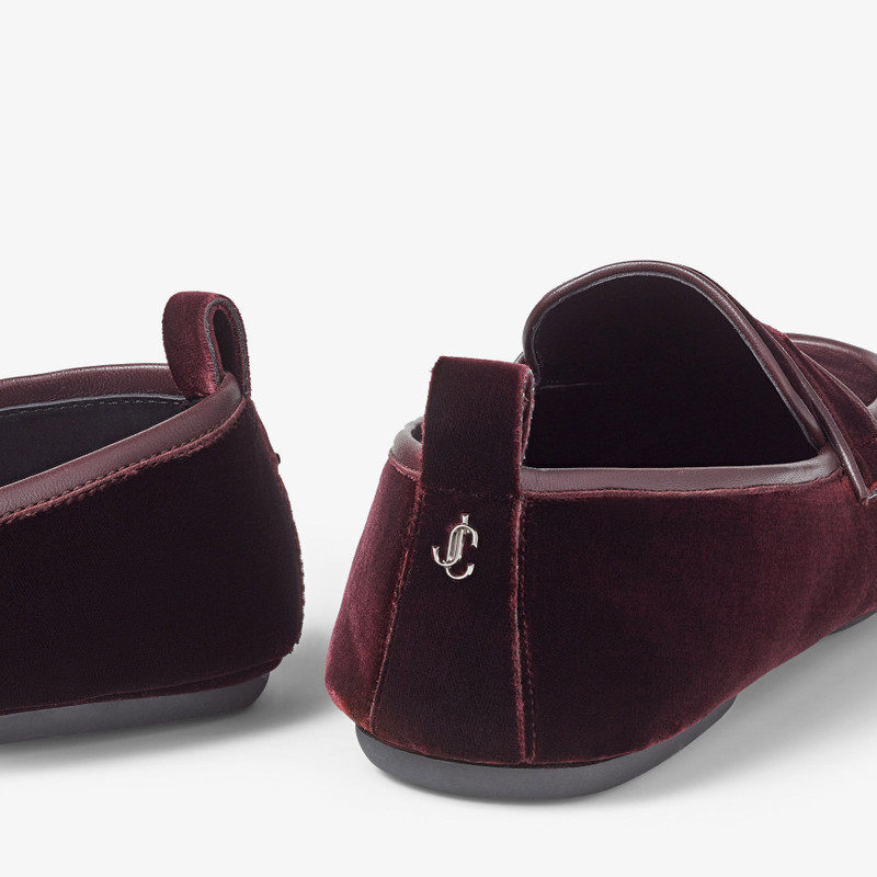 Buxton
Oxblood Velvet Loafers 3