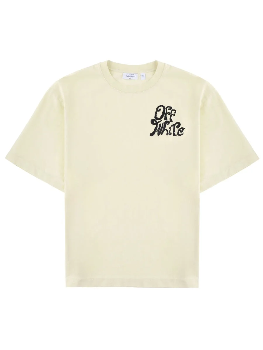 Off-White Men T-Shirt Con Logo - 1