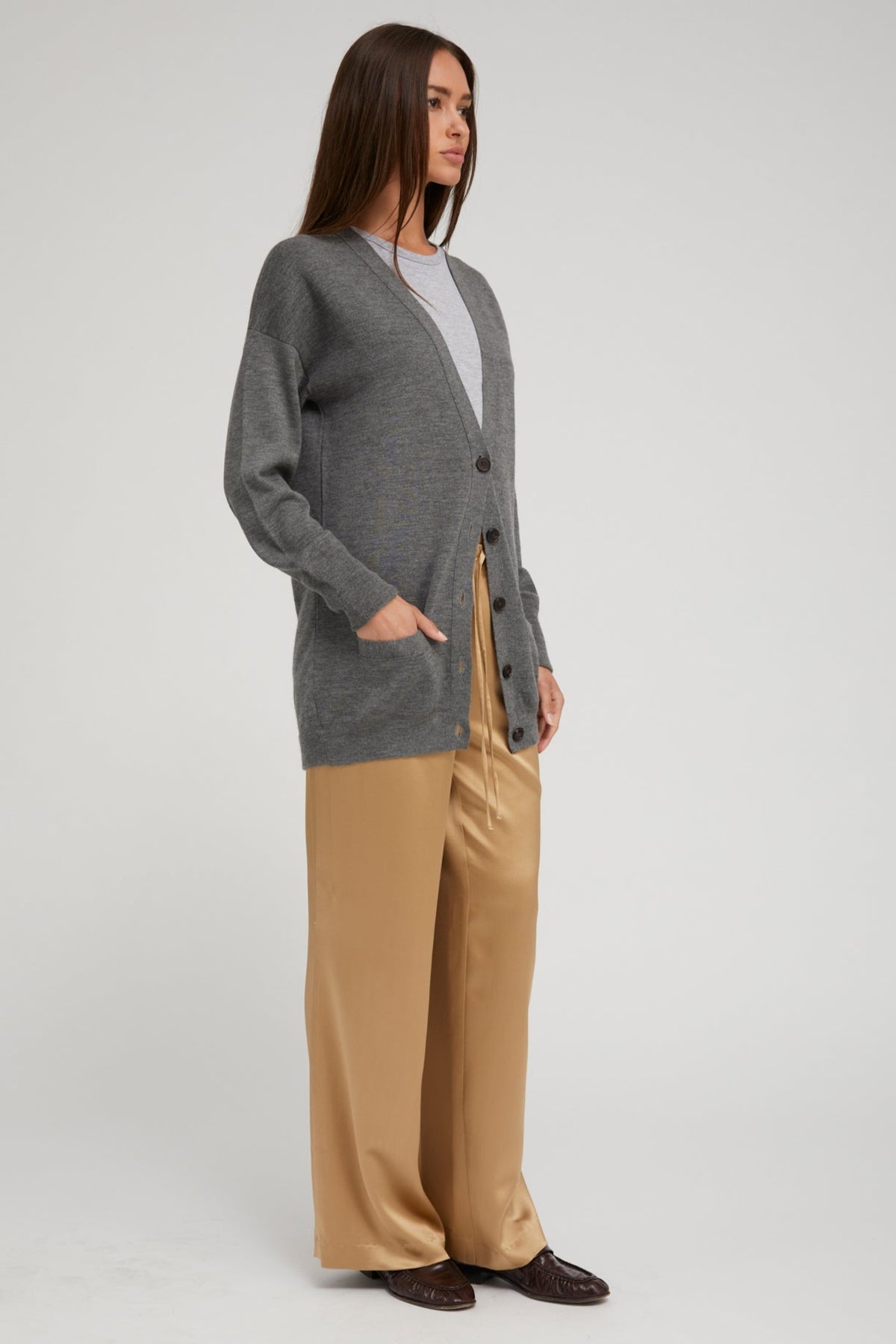 THUNDER CASHMERE BOYFRIEND CARDIGAN - 3