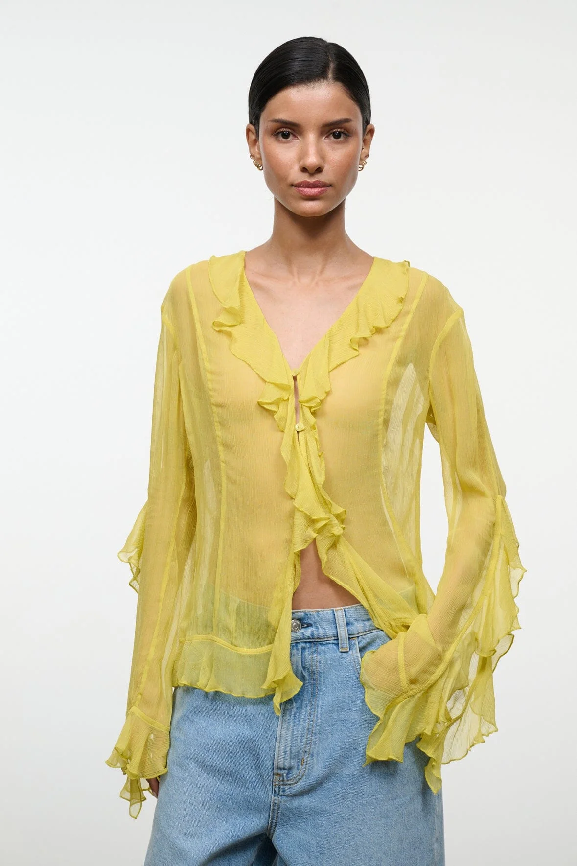 STAUD KELLCY TOP CITRON - 1
