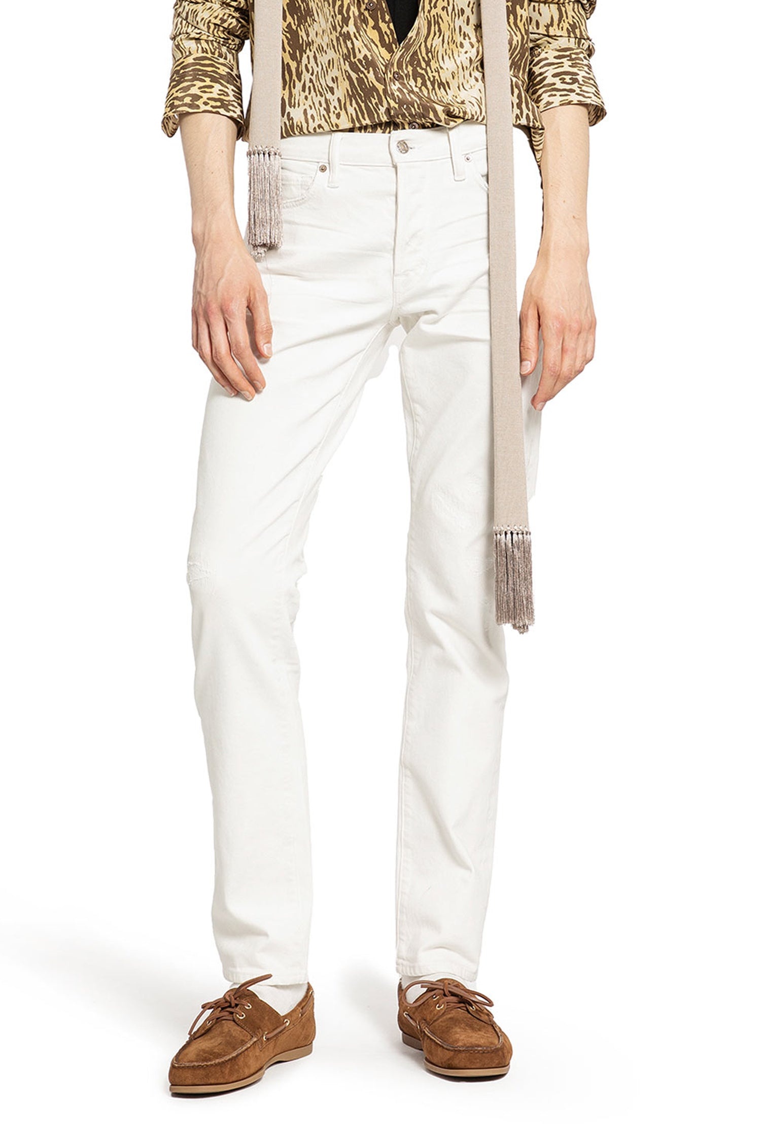 Distressed-Straight-Leg-5-Pocket-Jeans - 5