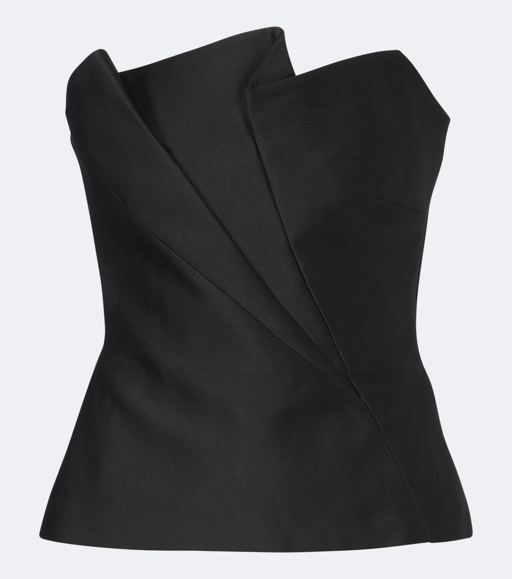 Pleated taffeta corset top - 1