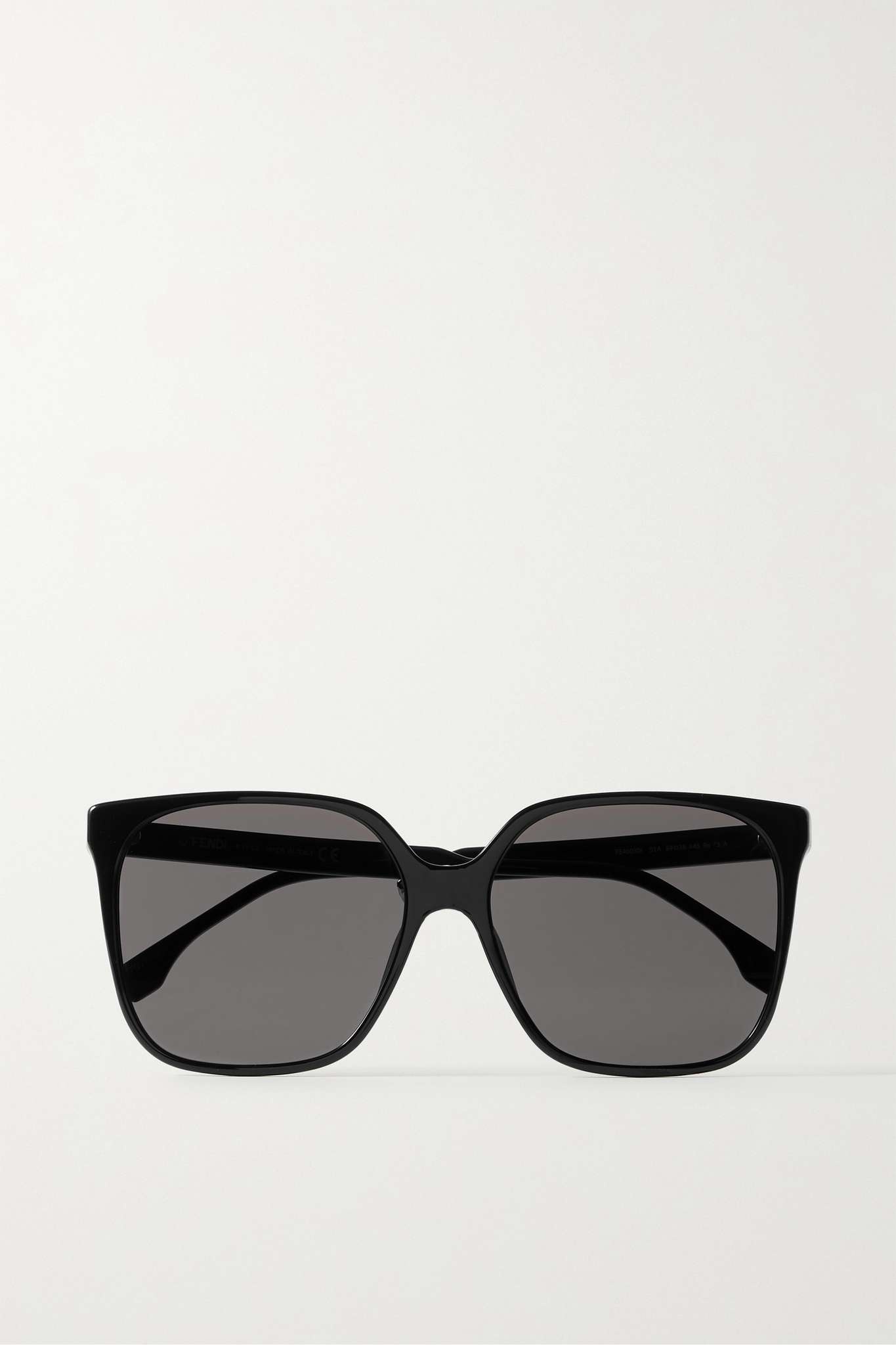 Oversized square-frame acetate sunglasses - 1