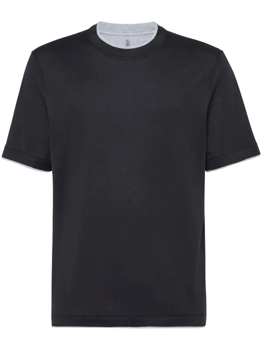 CONTRASTING-TRIM JERSEY T-SHIRT - 1