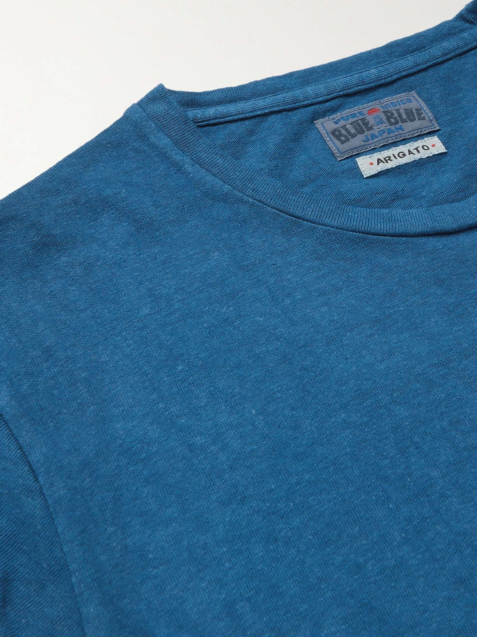 Indigo-Dyed Slub Cotton-Jersey T-Shirt - 5