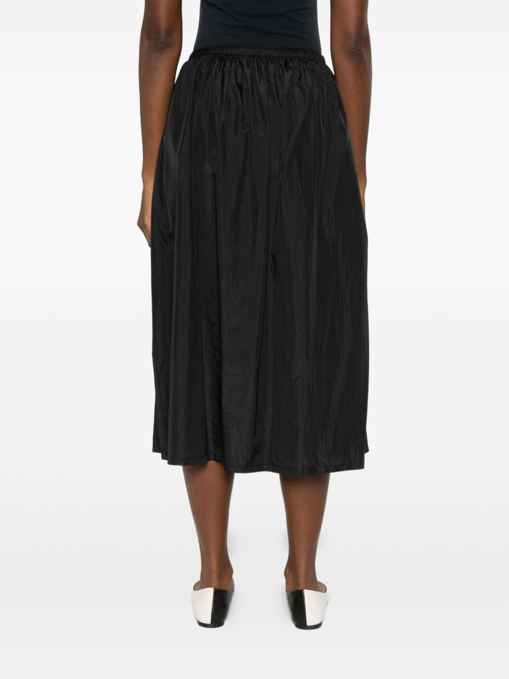 drawstring elastic-waist skirt - 4