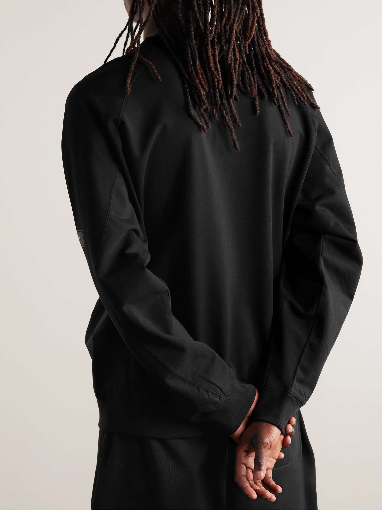 Panelled Organic Cotton-Blend Jersey and Ripstop Sweatshirt - 4