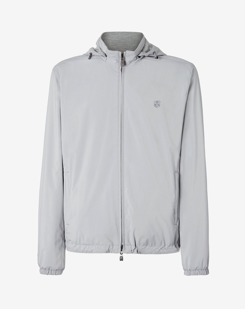 Grey water-repellent reversible jacket 1