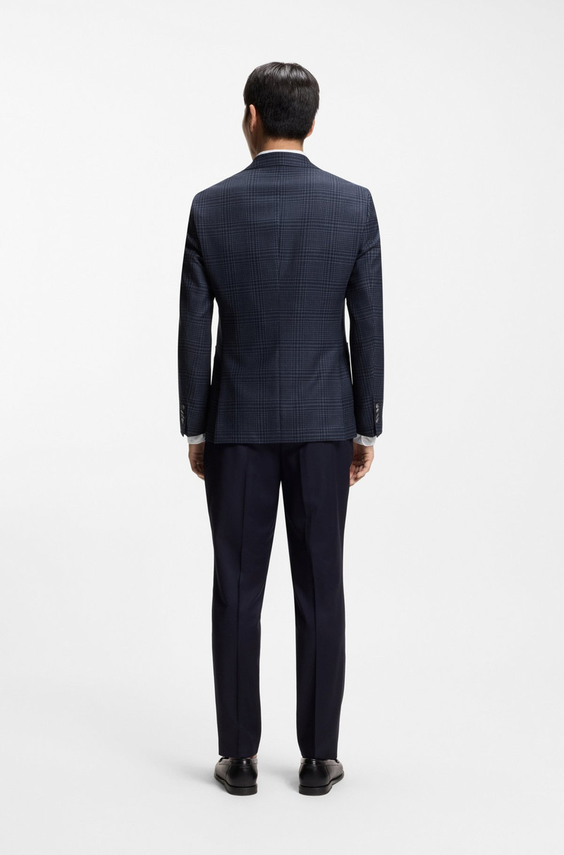 CHECKED SLIM-FIT JACKET IN VIRGIN WOOL 4