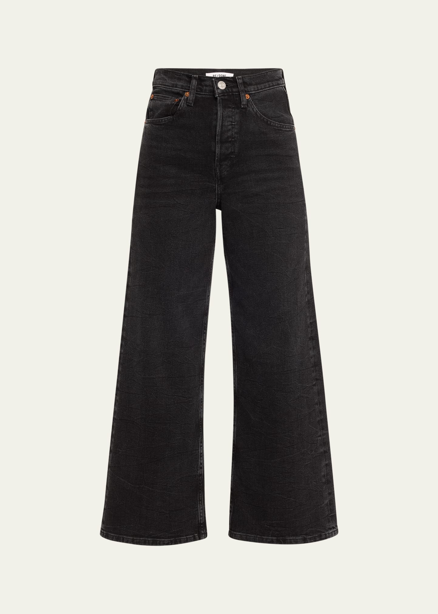 High-Rise Wide Crop Jeans - 1