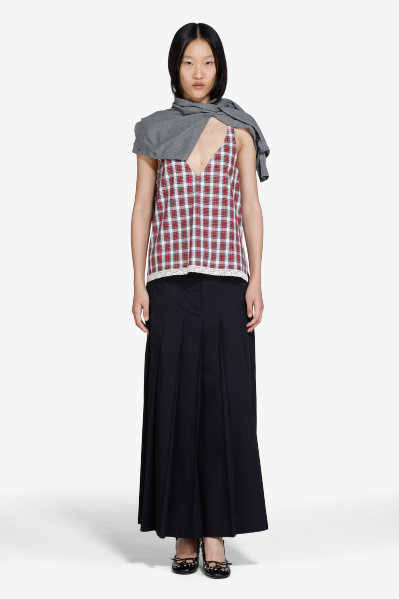 N°21 LOW-CUT CHECKED TANK TOP outlook