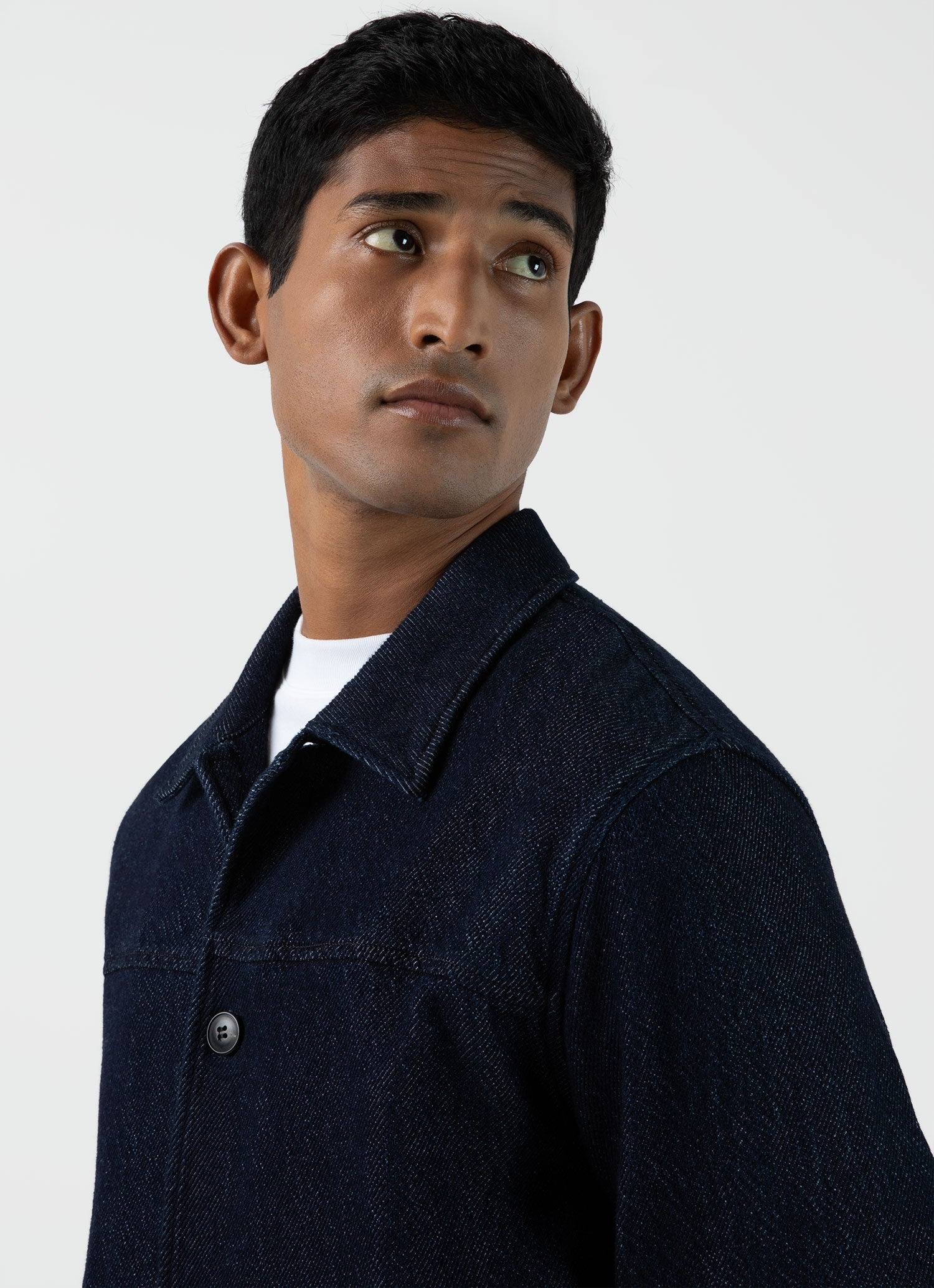 Denim Chore Jacket in Selvedge Denim - 6
