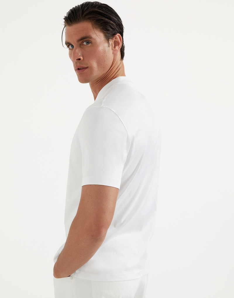 Brunello Cucinelli Cotton jersey V-neck T-shirt outlook