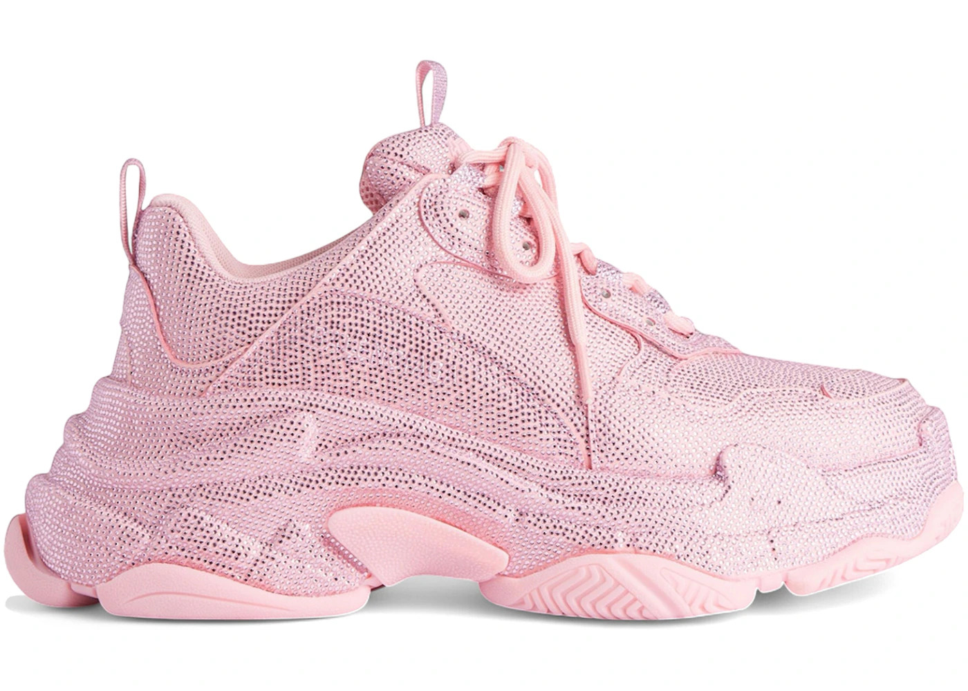 Balenciaga Triple S Light Pink Rhinestones (Women's) - 1