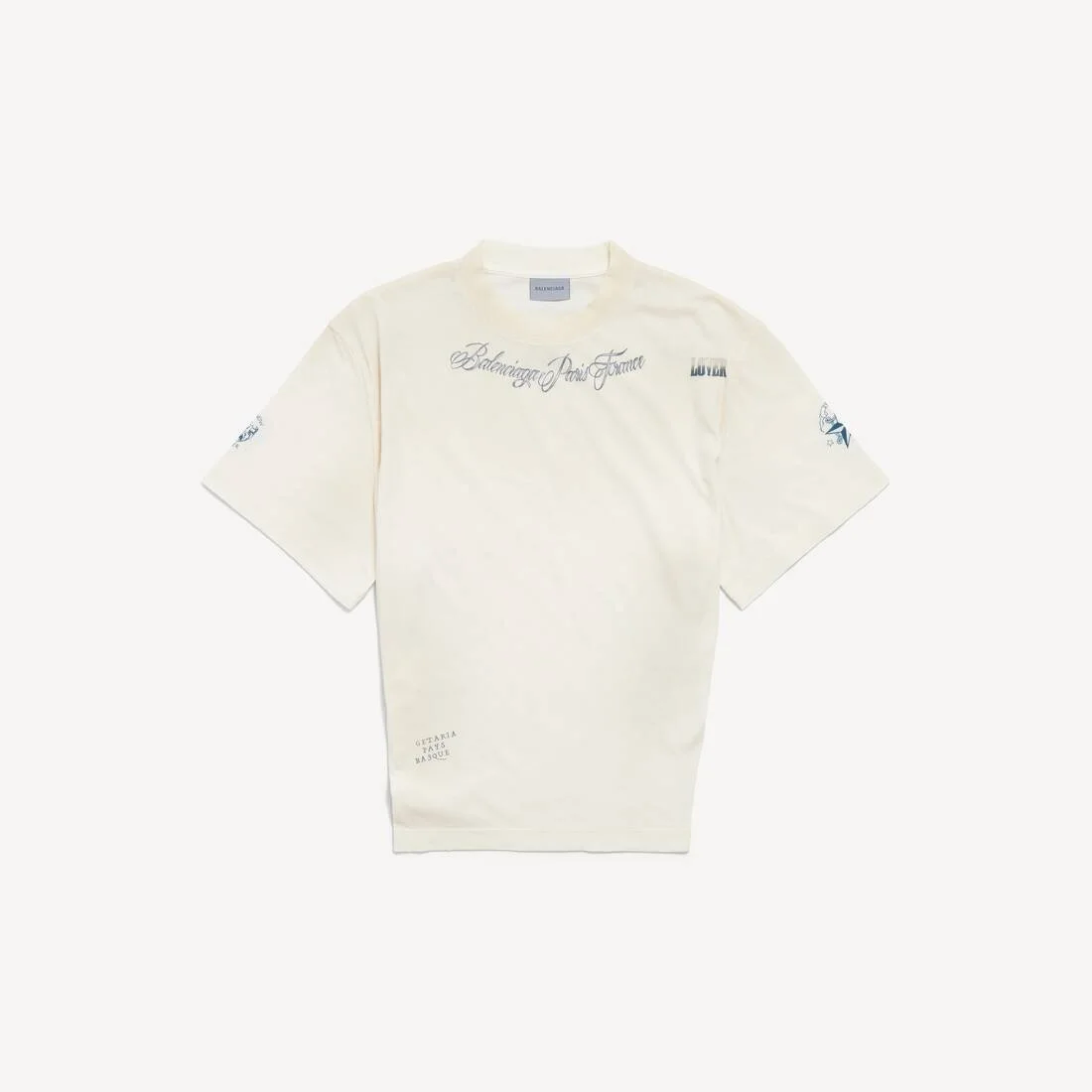 Women's Classic Ink Short Sleeve Top in Ivory - 1