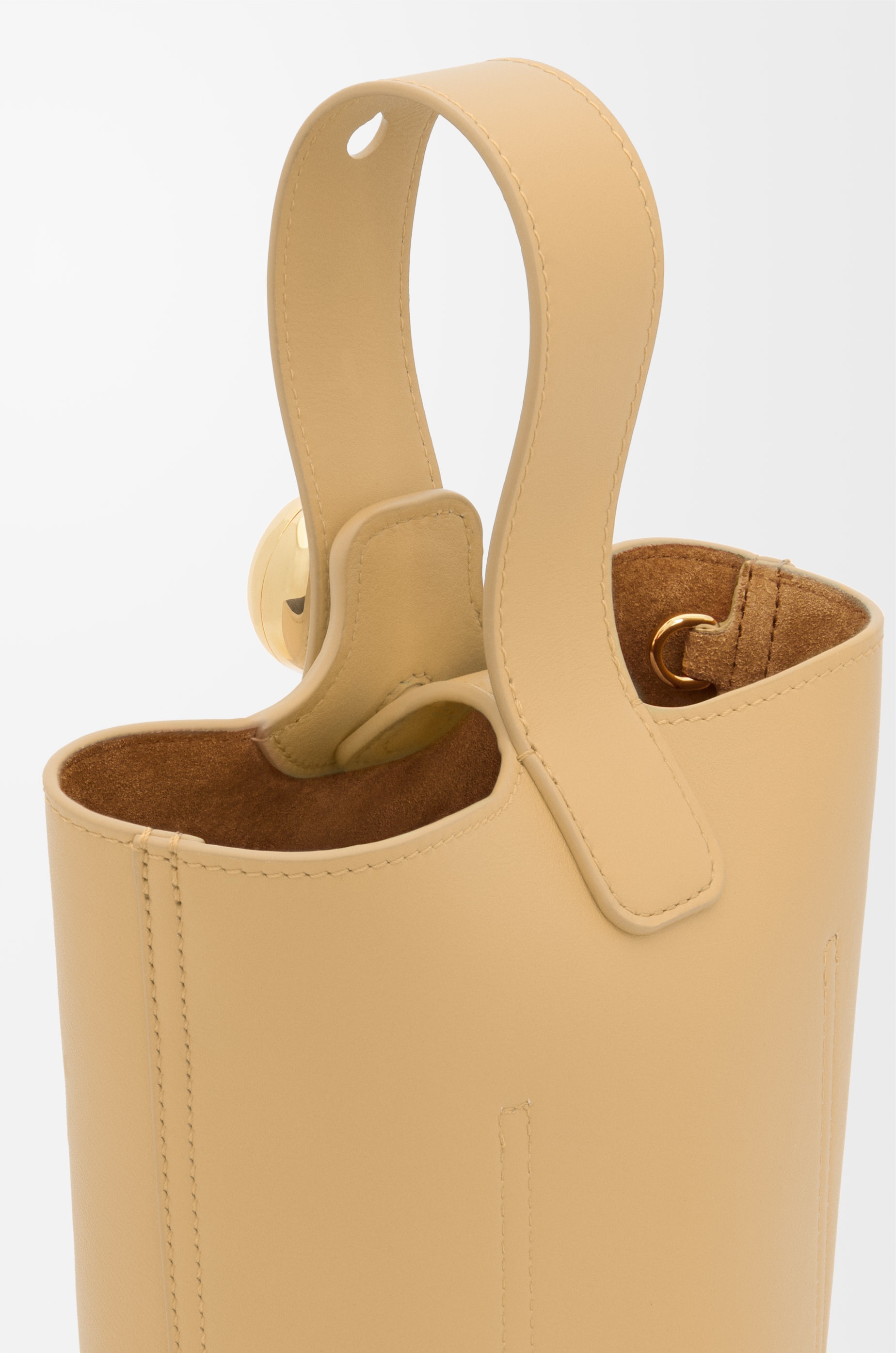 Mini Pebble bucket in smooth calfskin - 10