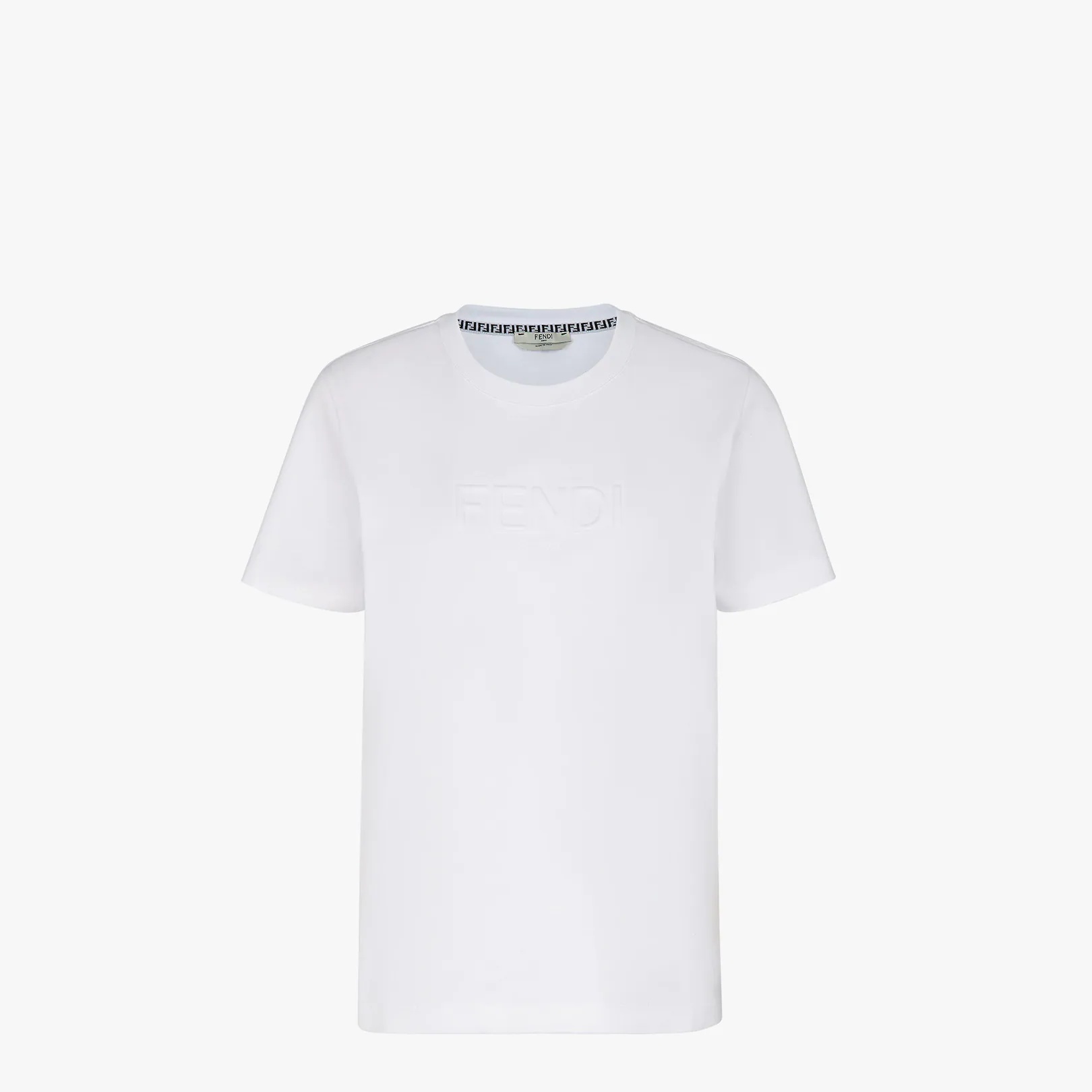 White cotton T-shirt - 1
