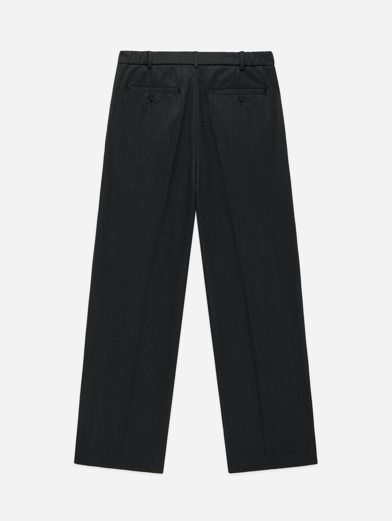 Pleated Trouser - Charcoal Wool - 2
